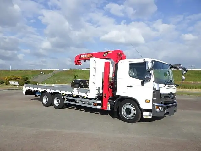 日野 レンジャー 中型/増トン 車両重機運搬 4段クレーン ラジコンの中古トラック画像2