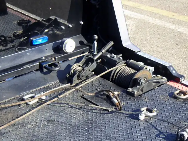 三菱 キャンター 小型 車両重機運搬 ラジコン ウインチの中古トラック画像8