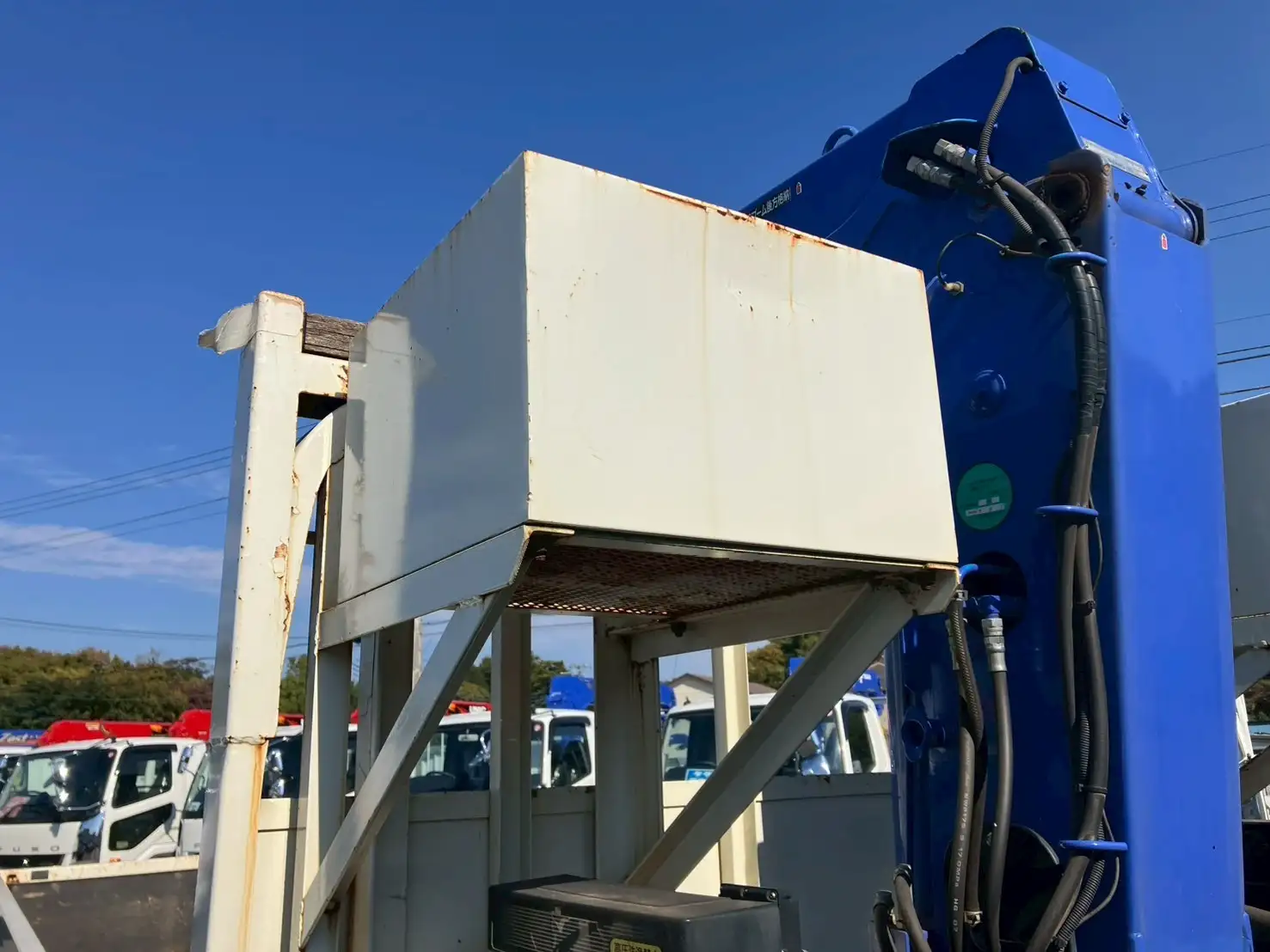 日野 デュトロ 小型 クレーン付 床鉄板 4段の中古トラック画像10