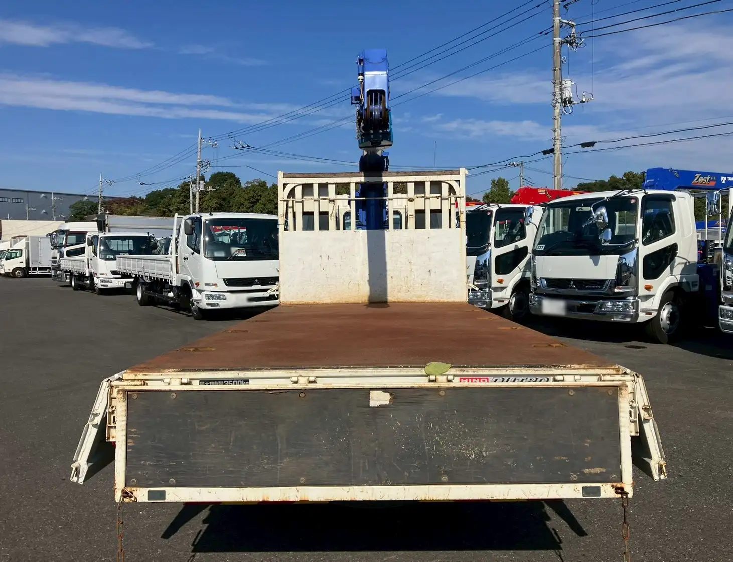 日野 デュトロ 小型 クレーン付 床鉄板 4段の中古トラック画像7