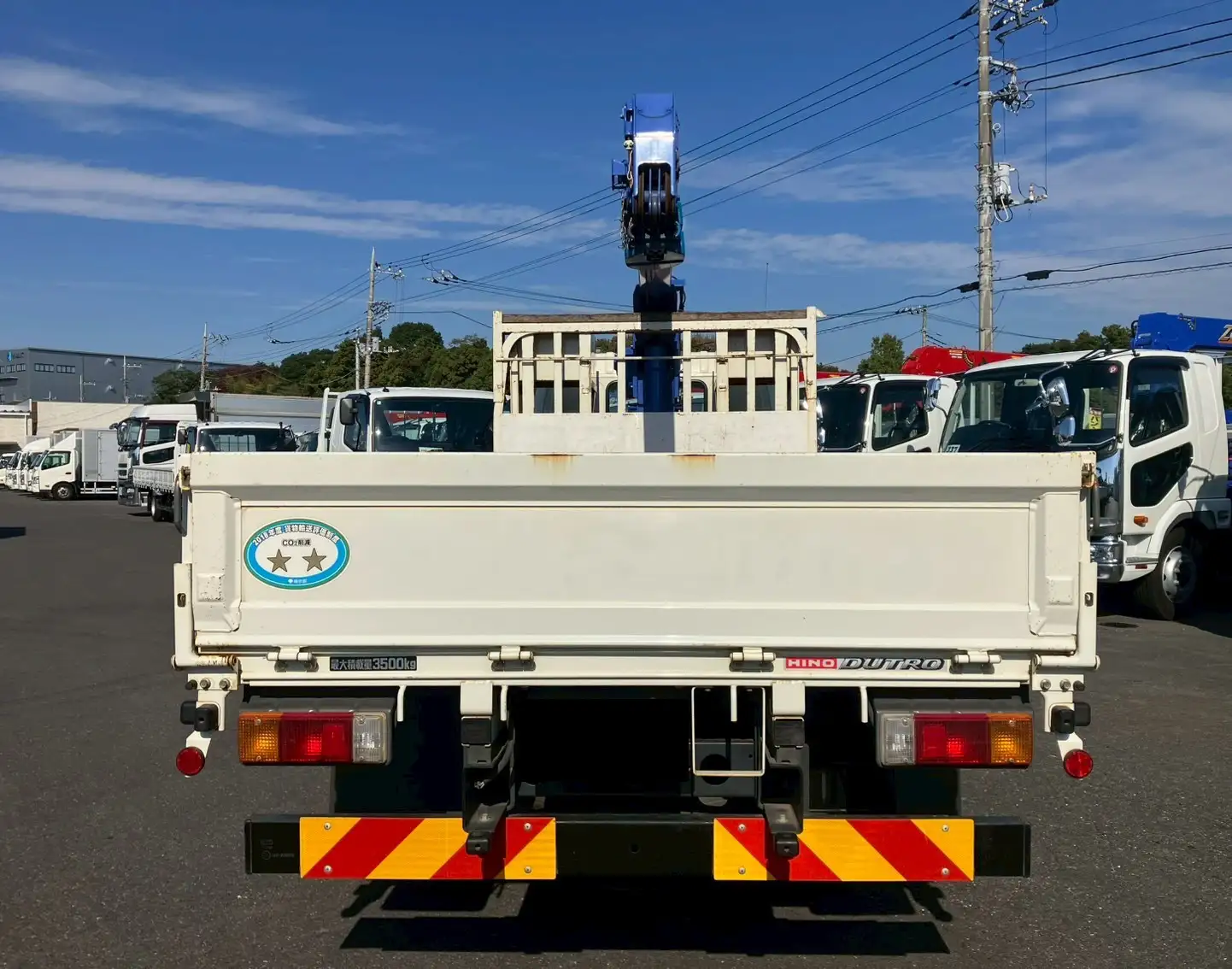 日野 デュトロ 小型 クレーン付 床鉄板 4段の中古トラック画像4