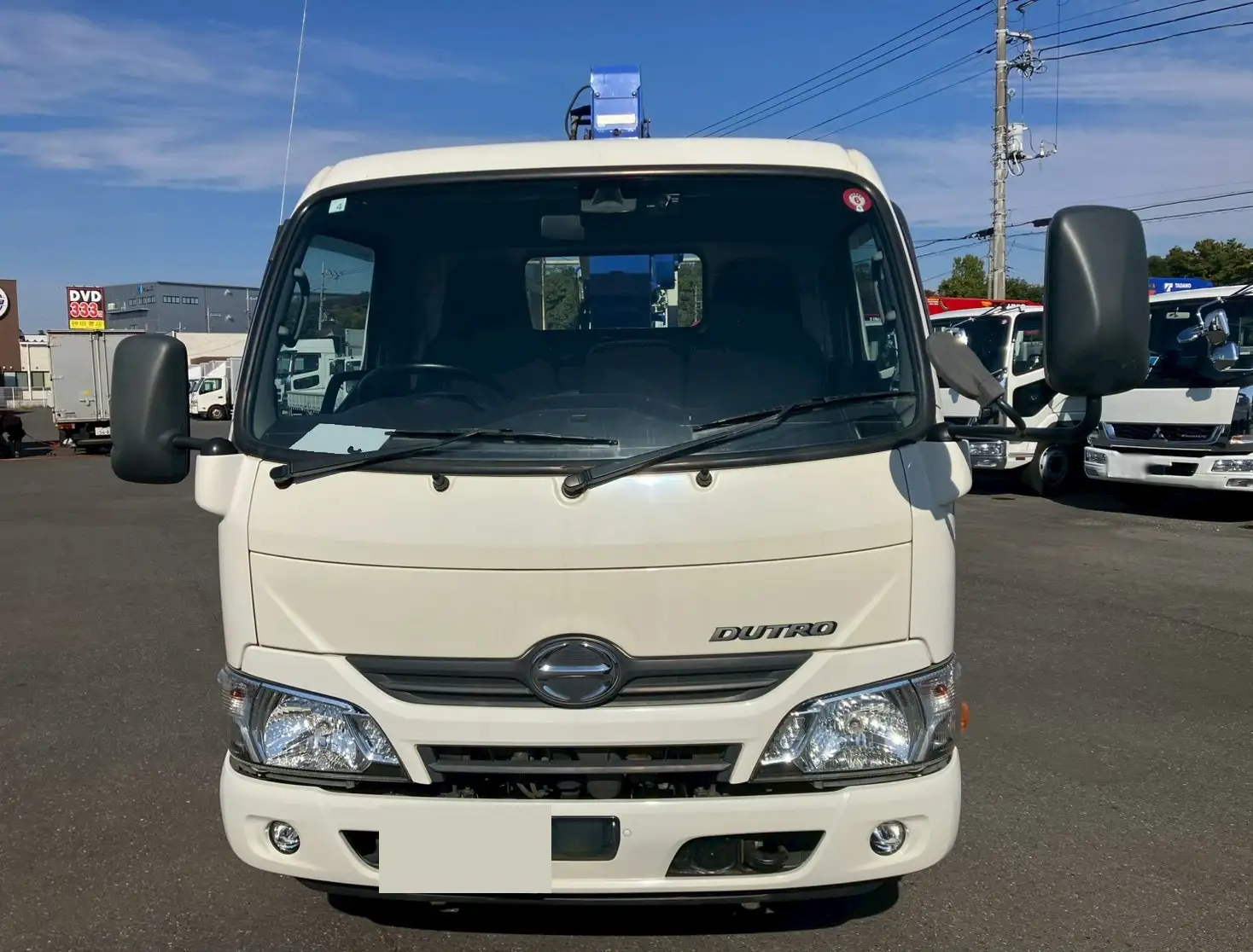 日野 デュトロ 小型 クレーン付 床鉄板 4段の中古トラック画像2