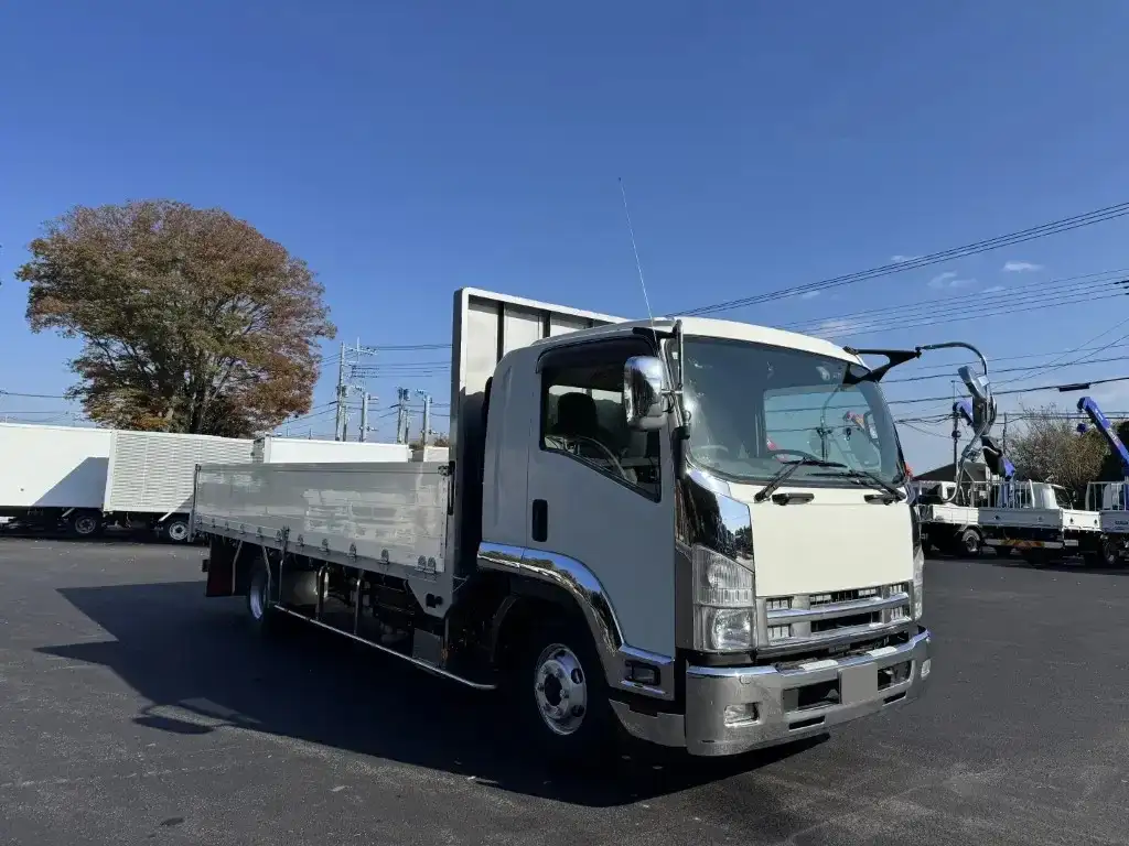いすゞ フォワード 中型/増トン 平ボディ アルミブロック ベッドの中古トラック画像2
