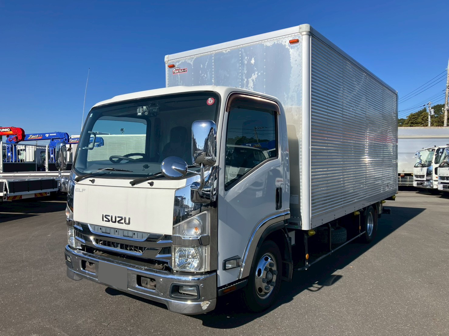 いすゞ エルフ 小型 アルミバン 超ロング