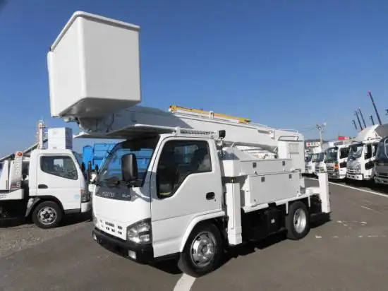 いすゞ エルフ 小型 高所・建柱車 高所作業車 PB-NKR81Nの中古トラック画像1