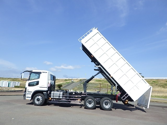 三菱 スーパーグレート 大型 ダンプ 土砂禁 ステンレス張りの中古トラック画像5