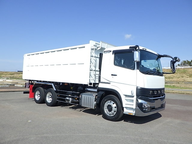 三菱 スーパーグレート 大型 ダンプ 土砂禁 ステンレス張りの中古トラック画像2