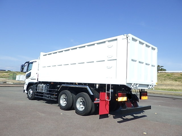 三菱 スーパーグレート 大型 ダンプ 土砂禁 ステンレス張りの中古トラック画像4