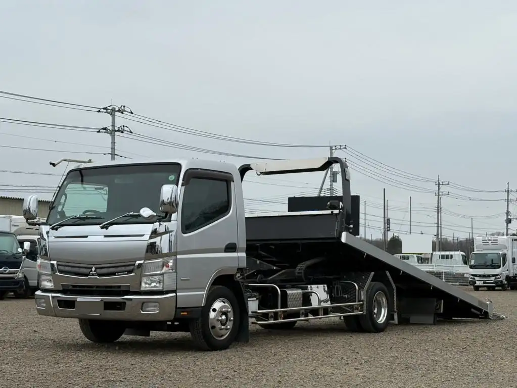 三菱 キャンター 小型 車両重機運搬 ウインチ カスタム の中古トラック【車両No.208912】