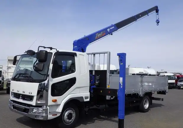 三菱 ファイター 中型/増トン 車両重機運搬 4段クレーン ラジコン の中古トラック【車両No.209395】