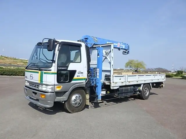 日野 レンジャー 中型/増トン 車両重機運搬 4段クレーン ラジコン の中古トラック【車両No.209814】