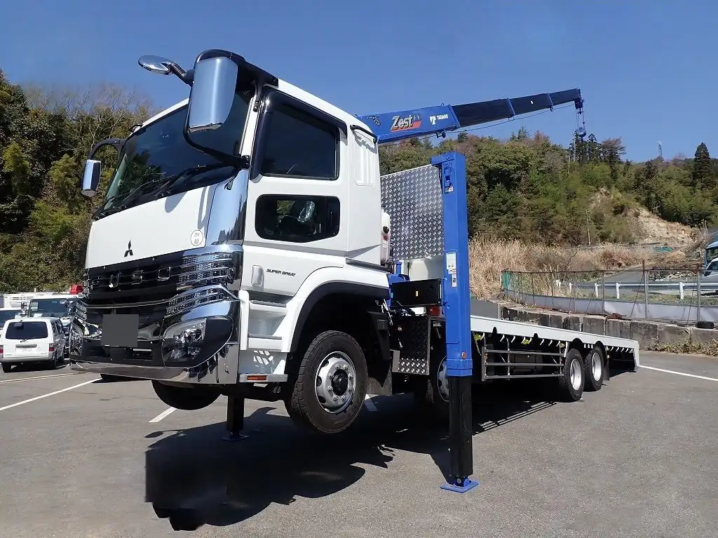 三菱 スーパーグレート 大型 車両重機運搬 4段クレーン ラジコン の中古トラック【車両No.209888】