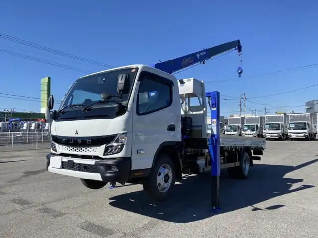 三菱 キャンター 小型 車両重機運搬 4段クレーン ラジコン の中古トラック【車両No.209880】