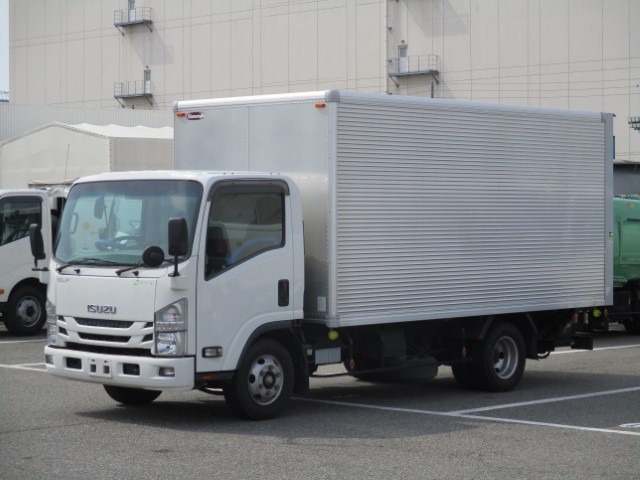 いすゞ エルフ 小型 アルミバン ワイドロング