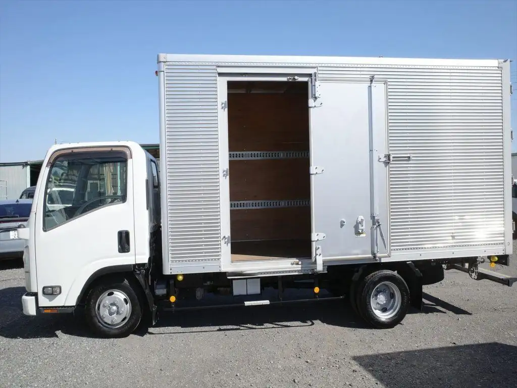 いすゞ エルフ 小型 アルミバン サイドドア TRG-NLR85ANの中古トラック画像6