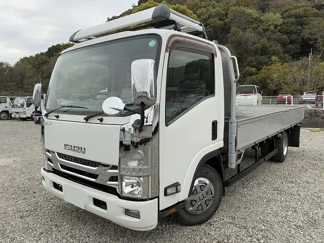いすゞ エルフ 小型 平ボディ 床鉄板 アルミブロック の中古トラック【車両No.210369】