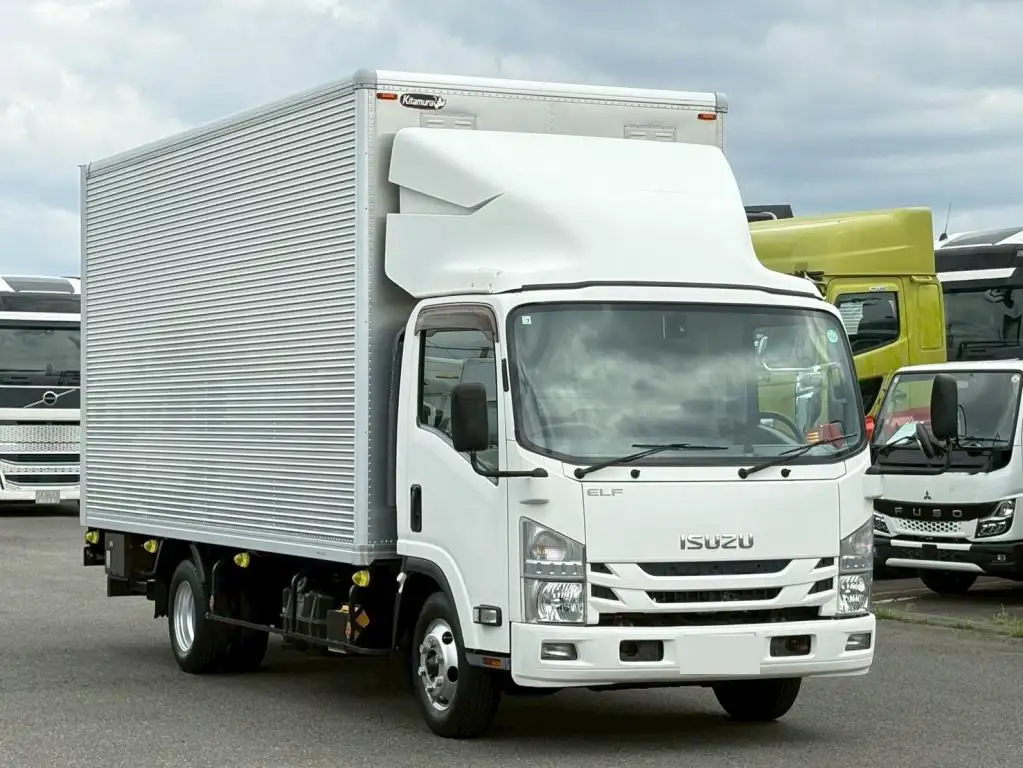 いすゞ エルフ 小型 アルミバン パワーゲート TRG-NPR85ANの中古トラック画像2