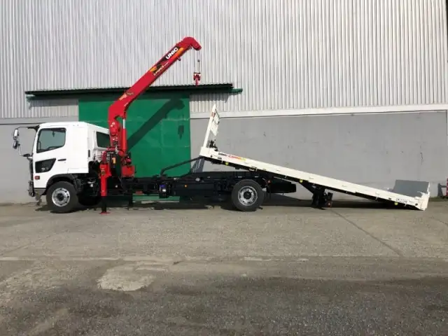 日野 レンジャー 中型/増トン 車両重機運搬 4段クレーン ラジコンの中古トラック画像4