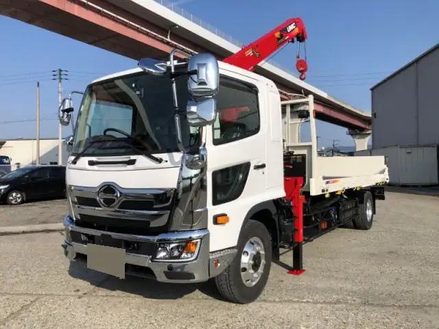 日野 レンジャー 中型/増トン 車両重機運搬 4段クレーン ラジコン の中古トラック【車両No.210755】