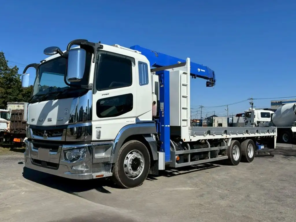 三菱 スーパーグレート 大型 車両重機運搬 5段クレーン ラジコン の中古トラック【車両No.210670】