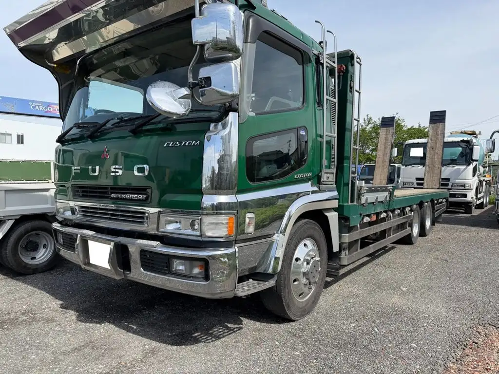 三菱 スーパーグレート 大型 車両重機運搬 ウインチ ベッド の中古トラック【車両No.211206】