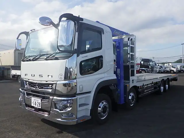 三菱 スーパーグレート 大型 車両重機運搬 4段クレーン ラジコン の中古トラック【車両No.211324】