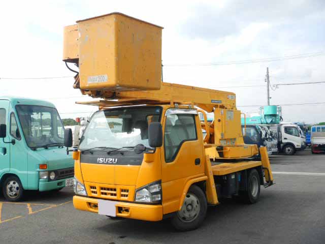 いすゞ エルフ 小型 高所・建柱車 高所作業車 PB-NKR81N|画像1