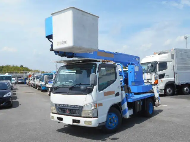 三菱 キャンター 小型 高所・建柱車 高所作業車 KK-FE73EBの中古トラック画像1