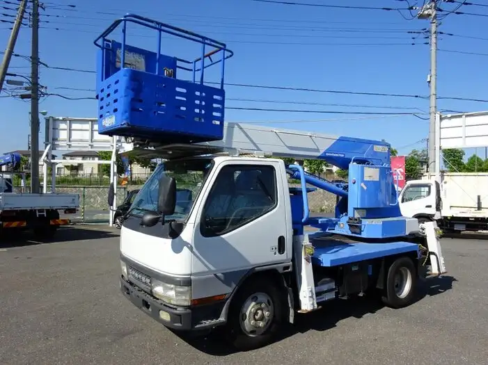 三菱 キャンター 小型 高所・建柱車 高所作業車 KK-FE53EB の中古トラック【車両No.92289】