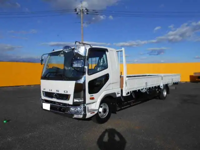 三菱 ファイター 中型/増トン 平ボディ ベッド 2KG-FK62Fの中古トラック画像1