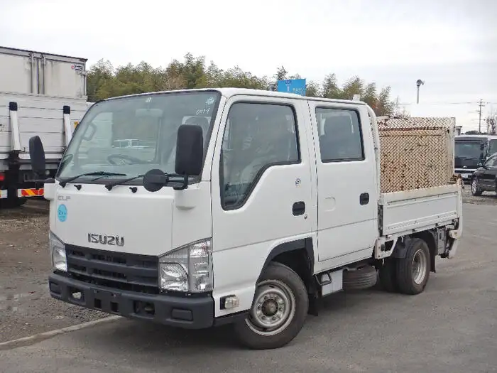 いすゞ エルフ 小型 平ボディ Wキャブ パワーゲート の中古トラック【車両No.92939】