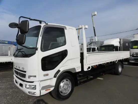 三菱 ファイター 中型/増トン 平ボディ ベッド PDG-FK62FZの中古トラック画像1