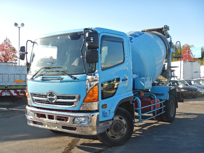 日野 レンジャー 中型 ミキサー・ポンプ ミキサー車 BDG-FJ7JDWA