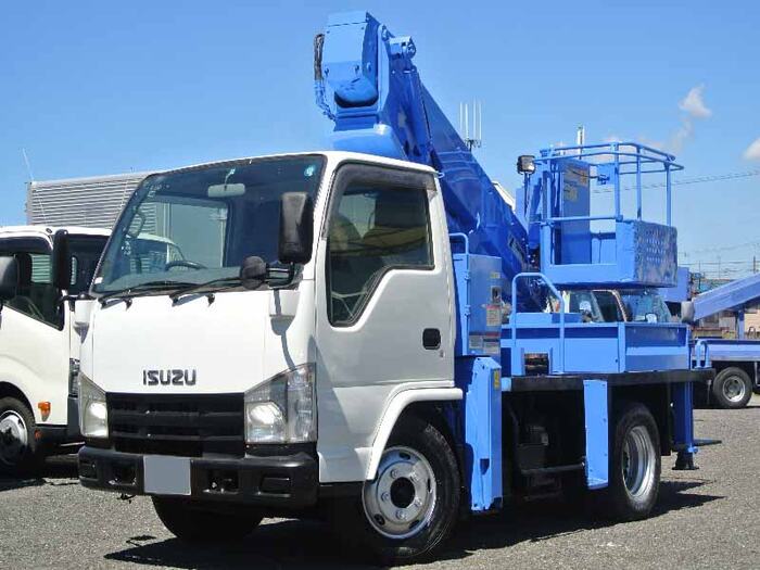 いすゞ エルフ 小型 高所・建柱車 高所作業車 BDG-NKR85N