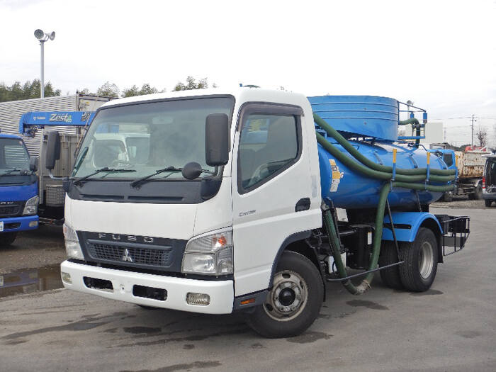 三菱 キャンター 小型 タンク車 バキューム PDG-FE83DY