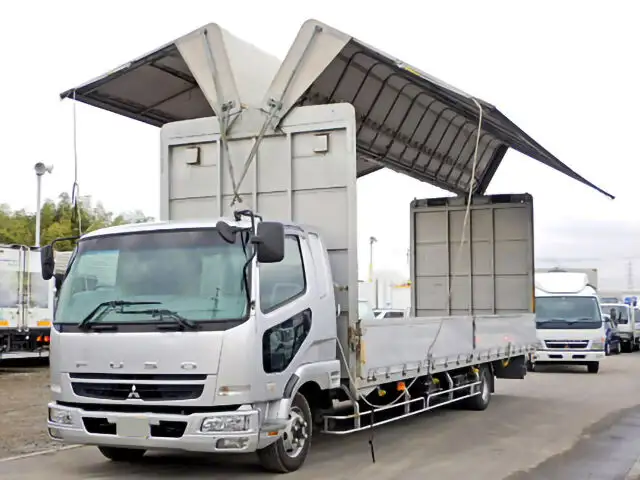 三菱 ファイター 中型/増トン ウイング 幌ウイング 床鉄板 の中古トラック【車両No.94193】