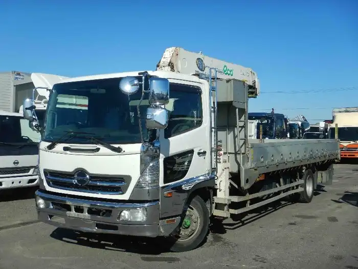 日野 レンジャー 中型/増トン クレーン付 床鉄板 アルミブロック の中古トラック【車両No.94725】