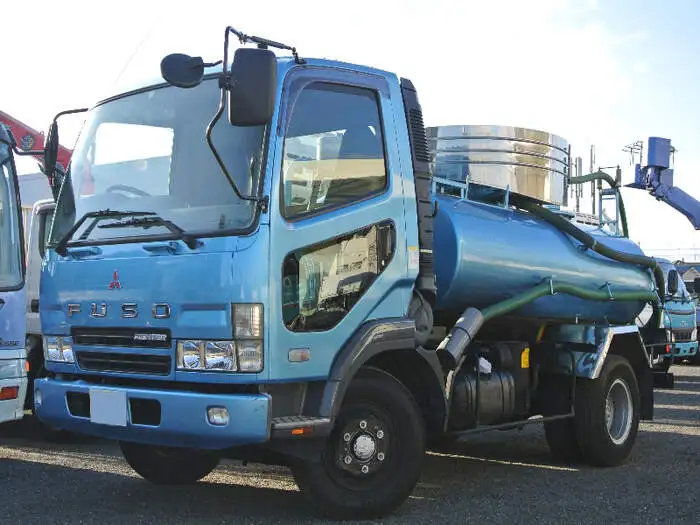 三菱 ファイター 中型/増トン タンク車 バキューム KK-FK71HCの中古トラック画像1